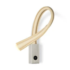 Contardi Flexiled AP L.60 Leather -Helles Licht 001 Contardi Flexiled AP L60 nickel satiniert elfenbein Schalter 75a4ba399bdc86eab6033c2ab28724fb