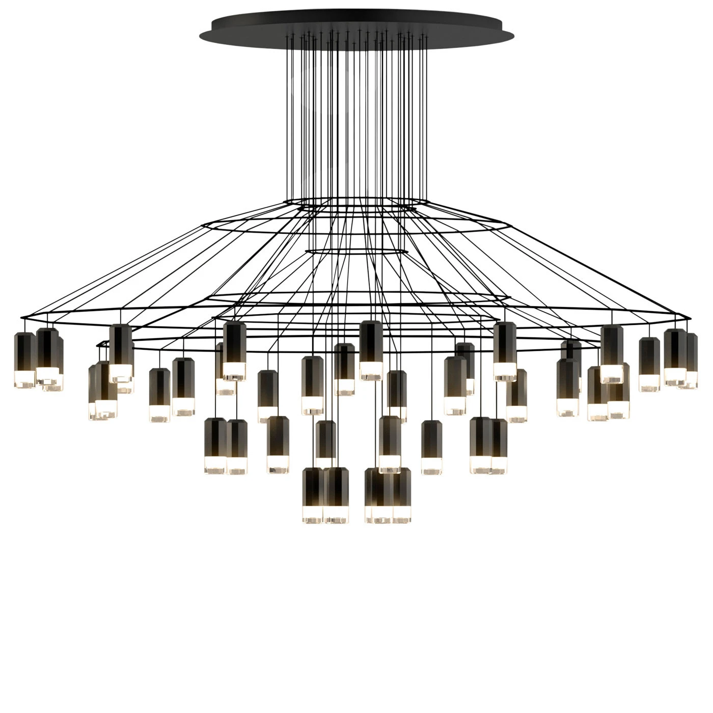 Vibia Wireflow Chandelier 0376 3 Vibia Wireflow Chandelier 0376