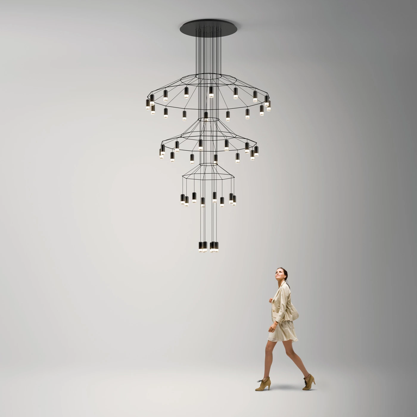 Vibia Wireflow Chandelier 0378 4 Vibia Wireflow Chandelier 0378 – Bild 2
