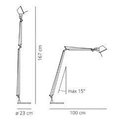 Artemide Tolomeo Lettura LED 8 Artemide Tolomeo Lettura LED -Helles Licht 003 Artemide Tolomeo Lettura LED Steh skizze 4089636746834894e2fda19038831c92