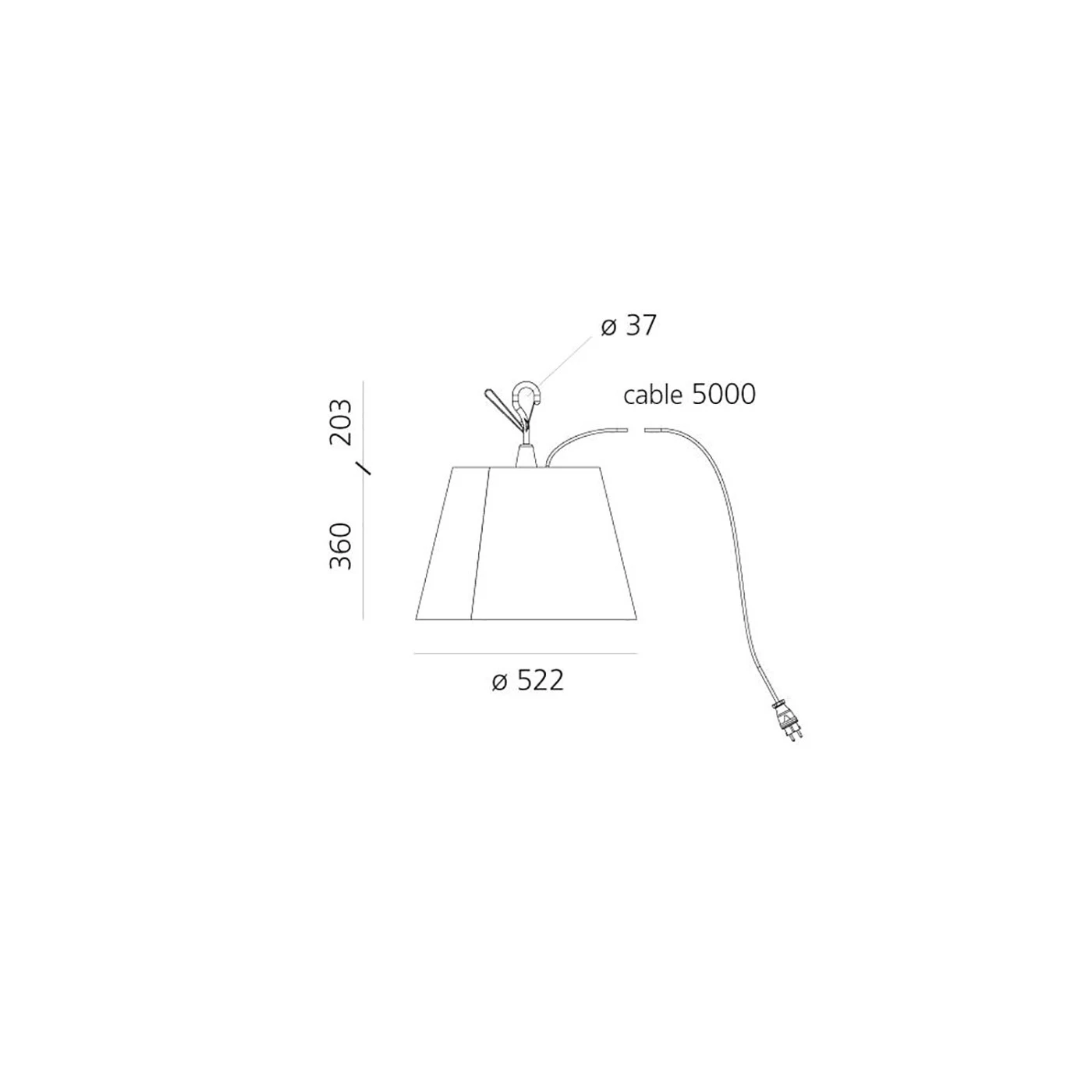 Artemide Tolomeo Paralume Outdoor LED Hook 6 Artemide Tolomeo Paralume Outdoor LED Hook – Bild 4