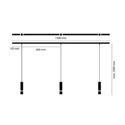 LDM Kyno Tavolo Trio Aufbau 2700K Klar -Helles Licht 003 LDM Kyno Tavolo Trio Aufbau Pendel technische zeichnung 8880cbd43489aa845d22f57cac0c64a9