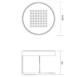 Nimbus Rim R 49 CASAMBI -Helles Licht 003 Nimbus Rim R 49 CASAMBI Decke technische Zeichnung 5231a90d96dbcaab57a5a0eb901ed1f8