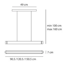 Artemide Talo Sospensione 120 LED -Helles Licht 003 artemide talo sospensione 90 120 150 1400x1400 strich cfb49b0f0ebc0f2670831f7424e49f07