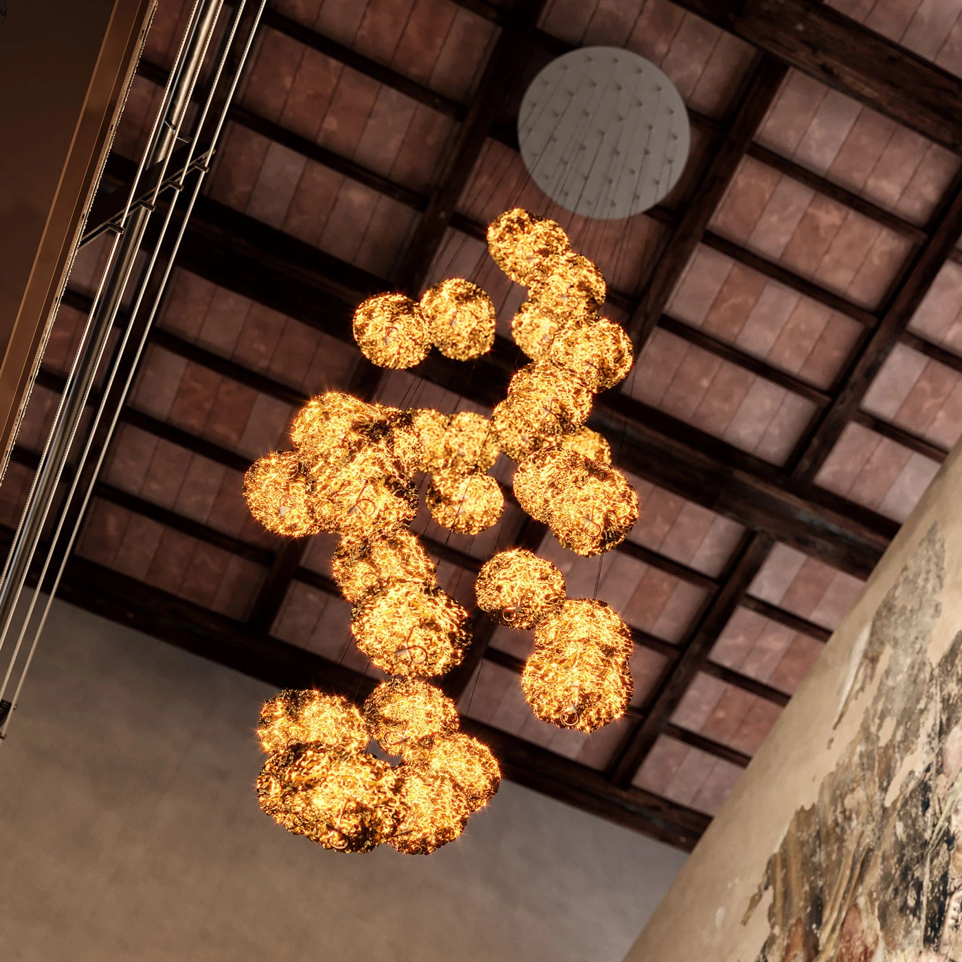 Catellani & Smith Gold Moon Chandelier 5 Catellani & Smith Gold Moon Chandelier – Bild 3