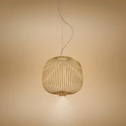 Foscarini Spokes 2 Piccola Sospensione MyLight -Helles Licht 005 Foscarini Spokes 2 piccola Pendel total 119890 gold 09905e00b736d2875ef69c3f2e070964