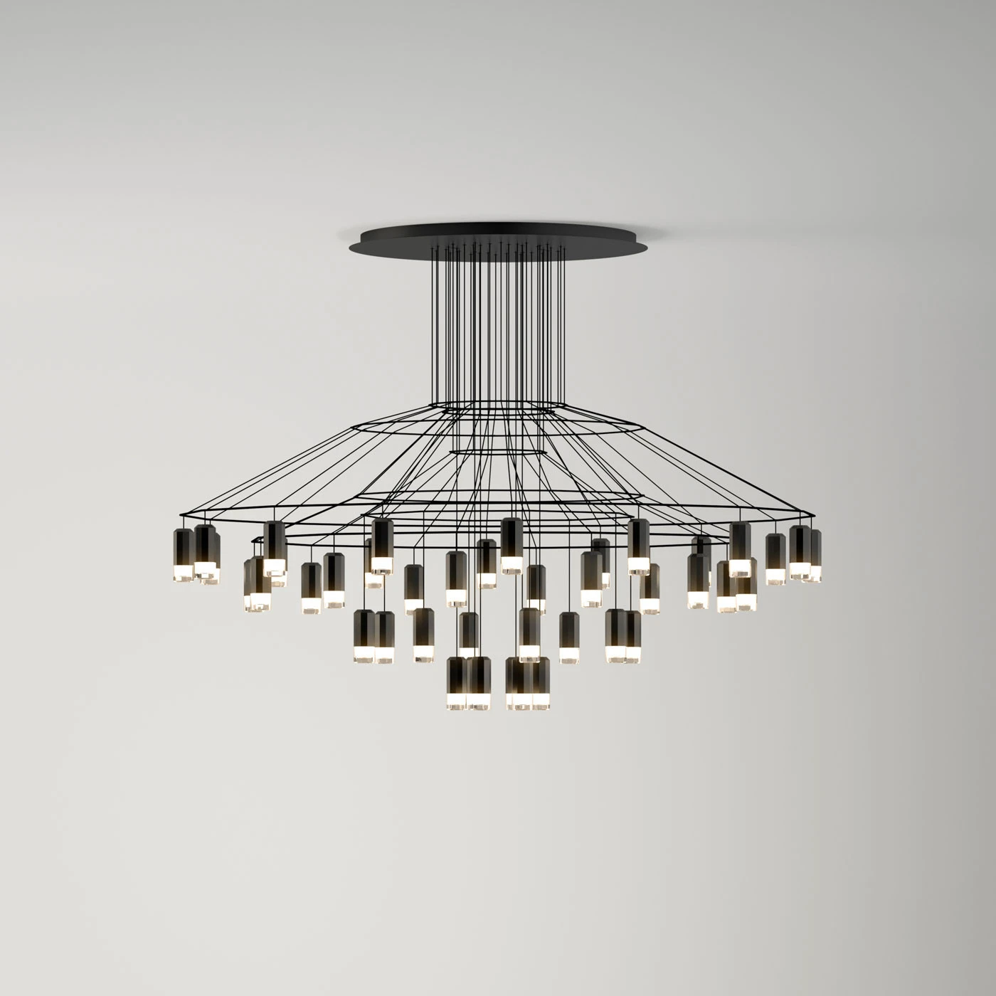 Vibia Wireflow Chandelier 0376 4 Vibia Wireflow Chandelier 0376 – Bild 2