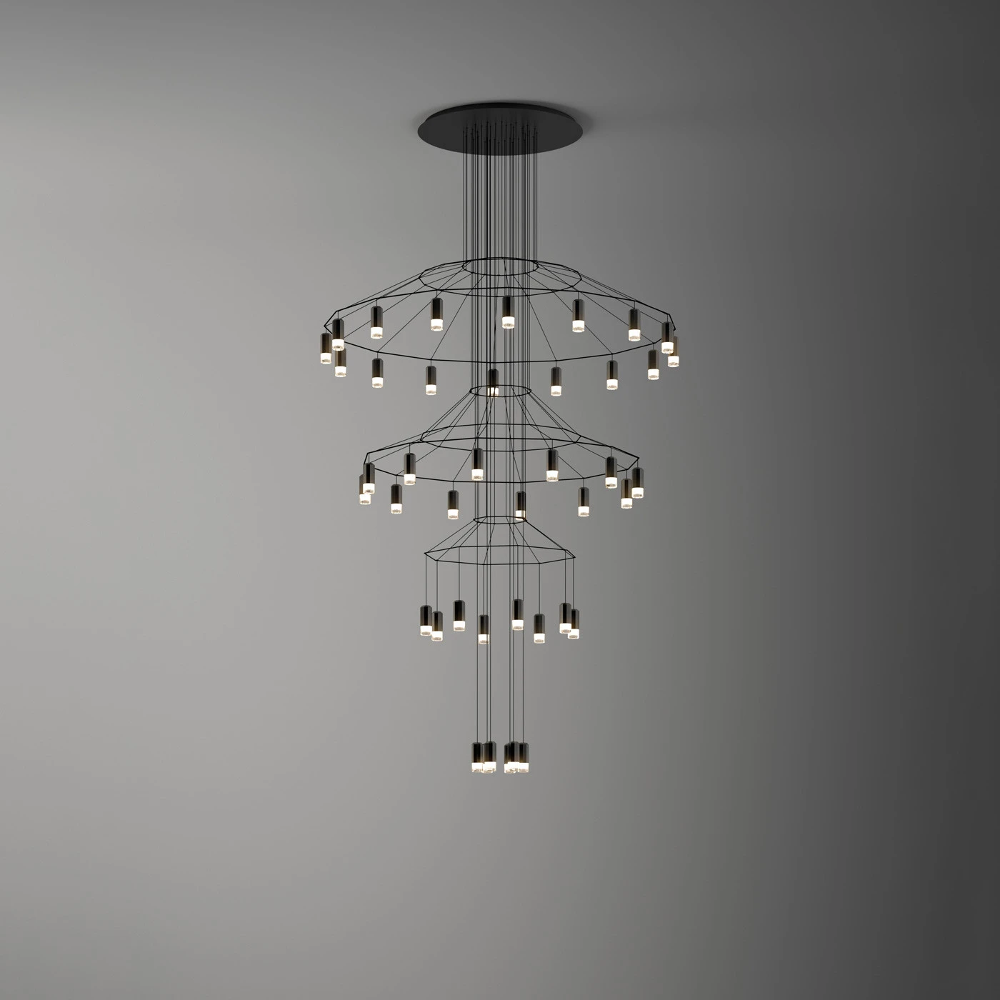 Vibia Wireflow Chandelier 0378 5 Vibia Wireflow Chandelier 0378 – Bild 3