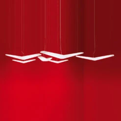 Artemide Mouette LED Symmetrisch -Helles Licht 006 Artemide Mouette LED Symmetrisch Pendel ambient 94508 weiss 537ea297cffbd02355f8a9c2b8f44958