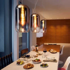 Artemide Gople Mini Suspension -Helles Licht 007 Artemide Gople Mini Suspension ambient 105096 silber kupfer 5eb54e993db131f23eb8a24f171ca299