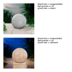 Moonlight 550 Mm MFL Vollkugel Mit Flexiblem Sockel -Helles Licht 1002 Moonlight Oberflaechen Einzeln Granit Hell dba2d0e09f00c3eefce91cd529b5f857